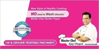 Inditradition Oddy Uniwraps Parchment Paper / Baking Paper / Food Wraping Paper, 01 Roll (10.25 Inch X 20M) N3