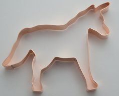 Unicorn Copper Cookie Cutter