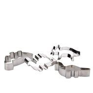 KookieMonsta Stainless Steel Leaves Shaped Cookie Cutter Set for Fondant/Candy/Pastry Design and Cake Decoration N2