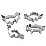 KookieMonsta Stainless Steel Leaves Shaped Cookie Cutter Set for Fondant/Candy/Pastry Design and Cake Decoration N4