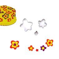 KookieMonsta Stainless Steel Leaves Shaped Cookie Cutter Set for Fondant/Candy/Pastry Design and Cake Decoration N5