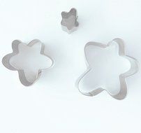 KookieMonsta Stainless Steel Leaves Shaped Cookie Cutter Set for Fondant/Candy/Pastry Design and Cake Decoration N6