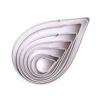 KookieMonsta Stainless Steel Leaves Shaped Cookie Cutter Set for Fondant/Candy/Pastry Design and Cake Decoration N7