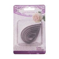 KookieMonsta Stainless Steel Leaves Shaped Cookie Cutter Set for Fondant/Candy/Pastry Design and Cake Decoration N9