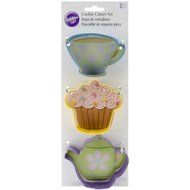 Wilton Cookie Cutter Set 3/Pkg-Tea Party