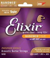 Elixir Strings 80/20 Bronze Acoustic Guitar Strings w POLYWEB Coating, Medium (.013-.056) N5