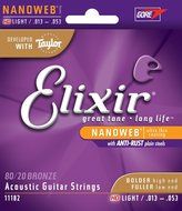 Elixir Strings 80/20 Bronze Acoustic Guitar Strings w POLYWEB Coating, Medium (.013-.056) N29