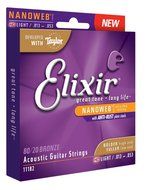 Elixir Strings 80/20 Bronze Acoustic Guitar Strings w POLYWEB Coating, Medium (.013-.056) N32