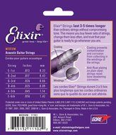 Elixir Strings 80/20 Bronze Acoustic Guitar Strings w POLYWEB Coating, Medium (.013-.056) N40