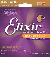 Elixir Strings 80/20 Bronze Acoustic Guitar Strings w POLYWEB Coating, Medium (.013-.056) N58