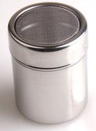 rykey 18/8 Stainless Steel Fine Mesh Shaker ,Cocoa Cappuccino Coffee Decorating Latte Art Barista Tool Mesh shaker