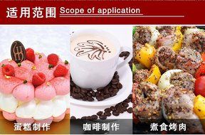 rykey 18/8 Stainless Steel Fine Mesh Shaker ,Cocoa Cappuccino Coffee Decorating Latte Art Barista Tool Mesh shaker N6