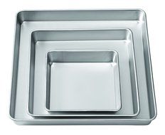 Wilton 3 Piece Performace Pan Sets, Square Set