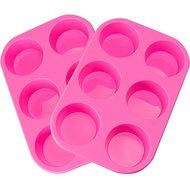 LAVAVIDA Silicone Baking Cups, 24 Pack 6 Colors Cupcake Liners, Reusable &amp; Nonstick Muffin Cups Cake Molds N8