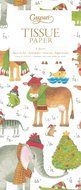 Entertaining with Caspari Fa La La Tissue Paper, Package of 4 Sheets