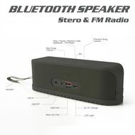 KONG KIM Bluetooth Portable Speaker with Stereo Sound-Wireless, TF Card, AUX, FM Radio + Speakerphone - Compatible... N9