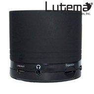 Lutema WaveTube Wireless Bluetooth Portable Digital Speaker w/FM Radio - Black N2
