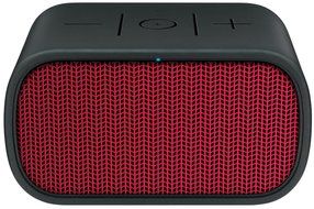 Logitech Ultimate Ears Mini Boom Speaker System - Battery Rechargeable - Wireless Speaker(s) - Red, Black 984-...