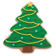 Christmas Tree Cookie and Fondant Cutter - Ann Clark - 4.1 Inches - US Tin Plated Steel N4