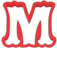 Curly Letter M Cookie Cutter 4 in