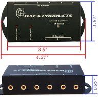 BAFX Products IR Repeater - Remote control extender Kit N4