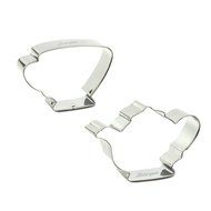 Bakerpan Stainless Steel Cookie Cutter Tea Pot &amp; Cup