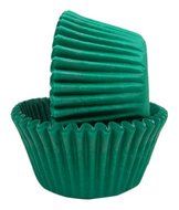 Regency Wraps Greaseproof Baking Cups, Solid Green, 40-Count, Standard.