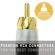 Mediabridge ULTRA Series Digital Audio Coaxial Cable (4 Feet) - Dual Shielded with RCA to RCA Gold-Plated Connectors... N6