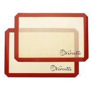 Vervetie Silicone Baking Mat Non-Stick Mat Silicone Cookie Mat for Oven, Bread, Pastry, Macaron, Bake Pan - 2...