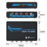 Portta PETRHP YPbPr Component RGB + R/L to HDMI Converter v1.3 support LPCM N4