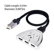 HDMI Cable, Kinps&reg;3 Port HDMI Switch HDMI Splitter High Speed HDMI Cable with Braided Pigtail Cable Supports 3D... N4