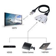 HDMI Cable, Kinps&reg;3 Port HDMI Switch HDMI Splitter High Speed HDMI Cable with Braided Pigtail Cable Supports 3D... N6
