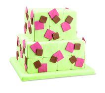 Wilton 417-2582 6-Piece Nesting Fondant Double Sided Cut Out Cutters, Square N4