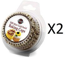 Norpro Gold Swirl Mini Cups, 100-Pack N2