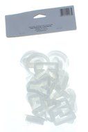 White Plastic Alphabet Cookie Cutters 1 1/2" tall N2