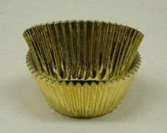 Oasis Supply Baking Cups, Jumbo, 100-Count, Gold Foil