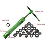 Stainless Steel Sugar Paste Clay Extruder with 20 Tips Fondant Cake Decorating Tool Kit N2