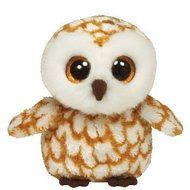 6" TY Beanie Boos Swoops The Owl Shiny Eyes Plush Doll Toy -1136095