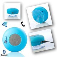 Moget Speaker Black Wireless Portable Water Resistant Speaker with Built-In Mic Bluetooth 3.0, Black