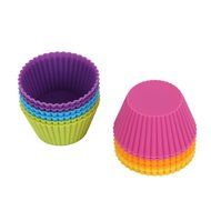 Mango Spot Silicone Baking Cups , Cupcake Liners , Truffle Cups - 12 Pack, 6 Colors N3