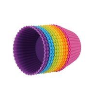 Mango Spot Silicone Baking Cups , Cupcake Liners , Truffle Cups - 12 Pack, 6 Colors N9
