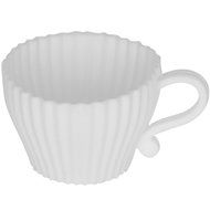 Evelots 8 Silicone Piece Afternoon Tea Cupcakes Set, Baking Supplies, White N8