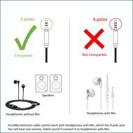 Zeskit 6&rsquo; Premium Audio Cable &mdash; 3.5mm, Braided Nylon Stereo Audio Cable (Male to Female)
