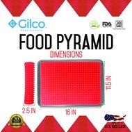 Silicone Food Pyramid Pan Non-stick Healthy Cooking Baking Mat - Breaded or Non Breaded, Crispy, Juicy and Evenly... N3