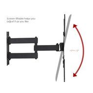 SIMBR Full Motion TV Mount for 17-55 Inch TV Swivel Articulating Arm TV Wall Mount Bracket Kit N4