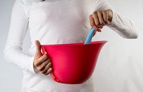 Architec HoldBowl Mixing Bowl, Red N2
