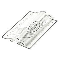 Black Large Size 60 x 40 cm Non Stick Silicone Baking Liner Pastry Mat Sheet with Measurements * FREE SHIPPING * N3