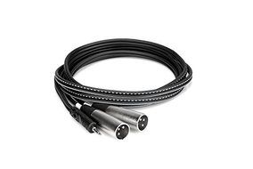 Hosa CYX-403M 3.5 mm TRS to Dual XLR3M Stereo Breakout Cable, 9.8 feet N4