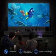 Victsing LCD Video Projector Mini Portable HD 1080P LED Multimedia Projector, High Resolution for Video Movie... N7