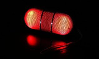 Kocaso Portable LED Rainbow Bluetooth Wireless Speaker With Hands Free Calling (Blue) N6